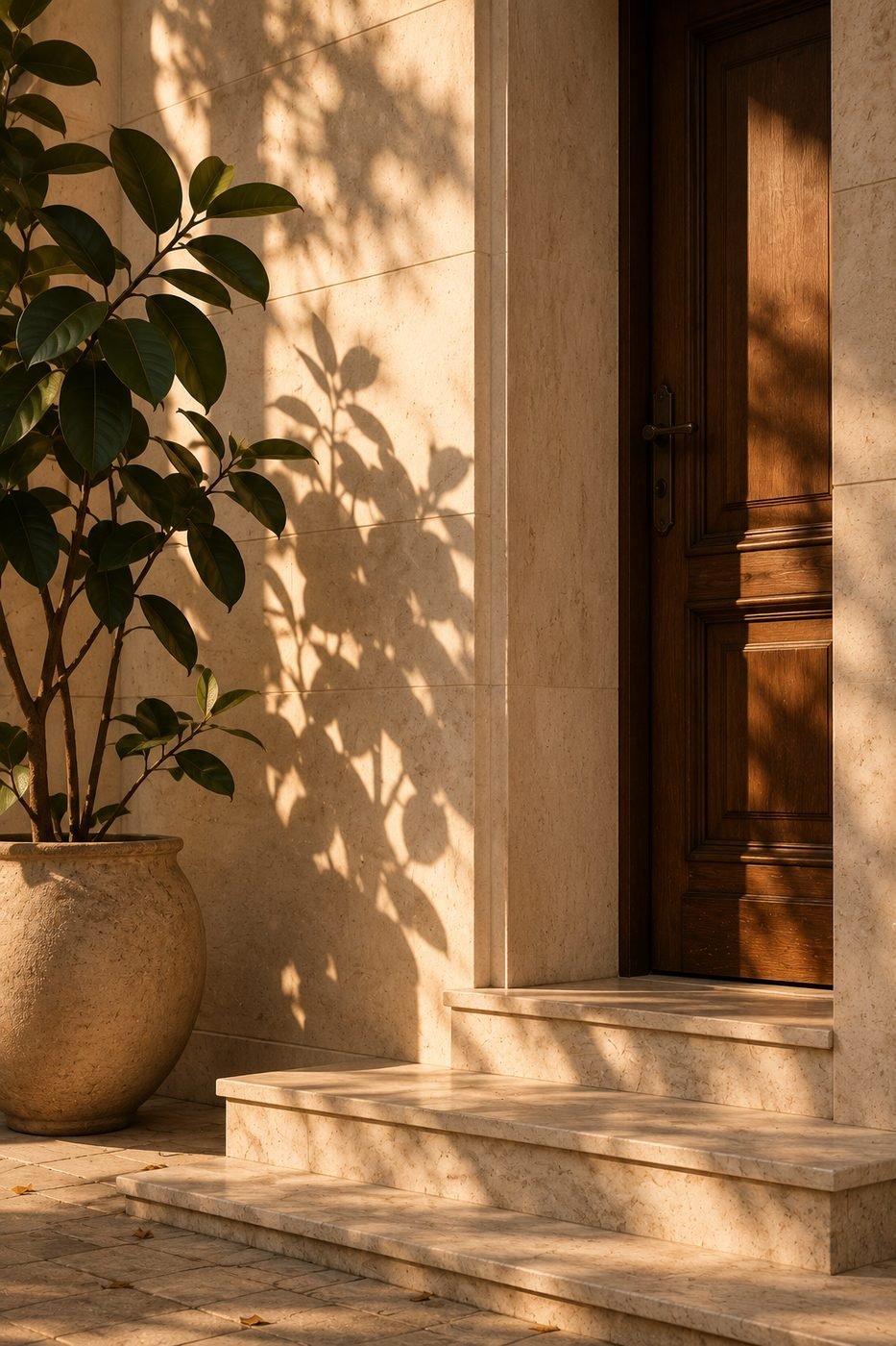 Interior corridor + plant